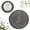 Black 14.96", variant on WUXIAB 4Pc Washable Woven Cotton Yarn Placemats,Mesh-Design Dining Table Mats,Eco-Friendly Indoor/Outdoor Placemats,Sturdy Solid-Color Table Decor Mats,Multi-Scene Potted Plant Base Placemats