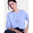 thumbnail image 5 of Scenario Women's Waffle Knit Crewneck Tee with Long Sleeves, Sizes XS-XXXL, 5 of 6