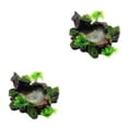 thumbnail image 2 of ZheElen Resin Versatile Reptile Food Water Dish For Range Of Reptile Habitats Firm And Stable Easy To Clean 2Set, 2 of 6