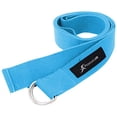 thumbnail image 2 of ProsourceFit Metal D-Ring Yoga Strap 8â€™ Durable Cotton for Stretching and Flexibility, 2 of 4
