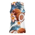 thumbnail image 3 of Xysaqa Big & Tall Tank Tops for Men, Casual Hawaiian Beach Sleeveless Shirt, Tropical Print Novelty Graphic Sports Tees M-6XL, 3 of 4
