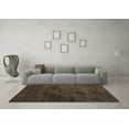 thumbnail image 3 of Ahgly Company Indoor Square Abstract Brown Contemporary Area Rugs, 6' Square, 3 of 4
