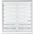 Arlo Blinds Cordless Zebra Roller Shades 46.5"W x 60"H, White