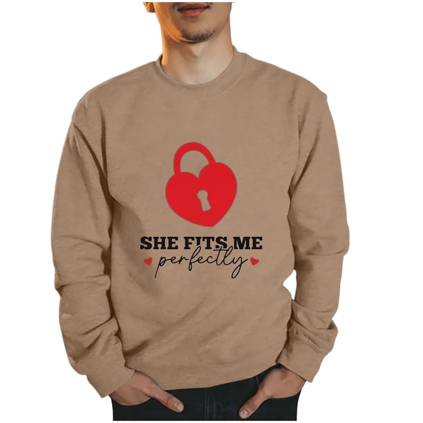 Sudaderas sin capucha para hombre, estilo casual, a la moda, con cuello redondo, estampado, de manga larga, blusas de manga larga y cuello redondo, blusas de poliéster para hombre