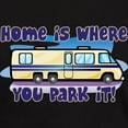 thumbnail image 3 of CafePress - HOME IS WHERE YOU PARK IT! Dark T Shirt - Men's Classic Graphic Cotton T-Shirt, 3 of 4