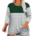 thumbnail image 2 of Nmnitkp Long Sleeve Shirts for Women Soft and Comfortable 3/4 Sleeve Plus Size Round Neck Loose Fit T-Shirt Blouses & Casual Fashion Women's Long Sleeve Tops, 2 of 4