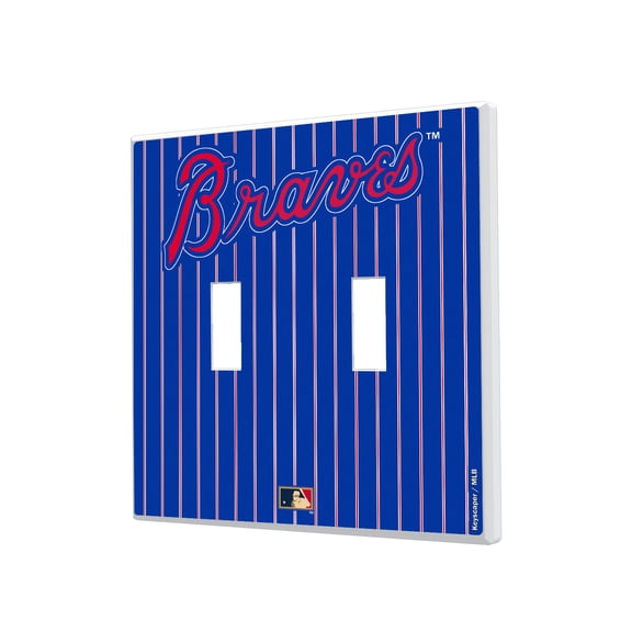 Atlanta Braves 2012 Cooperstown Pinstripe Double Toggle Light Switch Plate