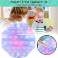 thumbnail image 1 of Forma octogonal Empuje Burbuja Sensorial Autismo Antiestrés Niño Fluorescente Juguete Ehuebsd Para estrenar, 1 of 9