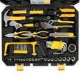 thumbnail image 2 of 198 Piece Tool Set General Household Hand Tool Kit with Plastic Toolbox Storage Case Yellow, 2 of 7