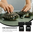 thumbnail image 2 of AURARMLET 4 Pcs Loquet de Réservoir de Tortue Boucle en Verre Noir pour Réservoirs Amphibie Aqua et Forêt Tropicale, 2 of 5