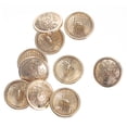 thumbnail image 3 of Miangastore Cuff Links Golden Metal 10Pcs 0.7X0.7In, 3 of 9