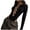 Black, variant on Aayomet Dressy Jumpsuits For Women Women V Neck Solid Color Long Sleeve Halter Strapless Casual Jumpsuit,A L