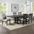 thumbnail image 4 of Steve Silver Napa Modern Upholstered Dining Chair, Set of 2, Dusty Espresso/Cream, 4 of 10