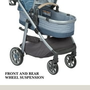 Monbebe 6 in 1 Modular Infant & Toddler Travel System Stroller, Black & Gold II