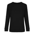 thumbnail image 5 of BUIgtTklOP Womens Long Sleeve Round Neck Shirts Basic Tee, 5 of 5
