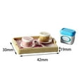 thumbnail image 4 of Bandeja de yogur y en miniatura, vajilla de simulación de juguetes para casa de , de cocina, Mini comida para niños , Beige, 4 of 4