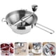 thumbnail image 4 of EeaseMX Máquina para hacer mermelada de acero inoxidable, trituradora manual de alimentos, verduras, comida para bebés, licuadora (café plateado), 4 of 7