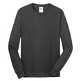 thumbnail image 5 of Port & Company Long Sleeve Core Cotton Tee-4XL (Dark Heather Grey), 5 of 6