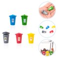 thumbnail image 4 of 5pcs Tiny Waste Bin Shaped Ornament Mini House Decor Doll House Sand Table Decor, 4 of 8