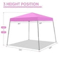 thumbnail image 5 of Ainfox 8 x 8 ft Pop up Canopy Tent, Instant Slant Outdoor Gazebo for Beach, Sun Shade,Outdoor Activies,Pink, 5 of 7
