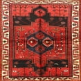 thumbnail image 1 of Ahgly Company Machine Washable Indoor Square Traditional Sienna Brown Area Rugs, 3' Square, 1 of 7