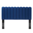 thumbnail image 2 of Headboard, Twin Size, Velvet, Blue Navy, Modern Contemporary Urban Design, Bedroom Master Guest Suite, 2 of 10