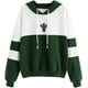 thumbnail image 1 of Sudadera de manga larga con capucha y forro polar con bloques de colores para mujer Fokelyi WMZY-661-3, 1 of 7