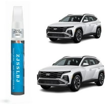 Car Touch Up Paint(Serenity White Pearl(W6H)) for Hyundai, Car Paint Scratch Repair Kit, Quick & Easy Solution to Repair, 2 in 1 Scratch Remover Pen with Color-Matched