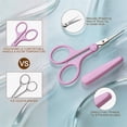 thumbnail image 3 of Small Travel Craft Scissors Set for Sewing Embroidery Paper Cutting Knitting  Stainless Steel High Precision Sharp Tip Safety Cases, 3 of 7