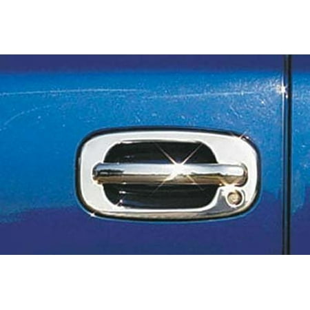 Handle Insert Accent - Chrome Stainless Steel Door Handle Insert Accents (Lever Only) - TFP 469l