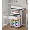 thumbnail image 6 of MagicFox Rolling Craft Cart and Storage Table for Cricut - VDamu Vinyl Roll Holder and Craft Room Organizer, 6 of 6