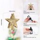 thumbnail image 5 of Decoración de árbol de Navidad de estrella preiluminada [dorado], árbol de Navidad de estrella hueca brillante 3D con proyector de copo de nieve blanco frío mágico giratorio para decoración de árbol JAMW Sencillez, 5 of 5