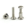 thumbnail image 2 of (10 pieces) Nickel -Plated Flat -Headed Cross -Lock Screws M6x40mm., 2 of 5