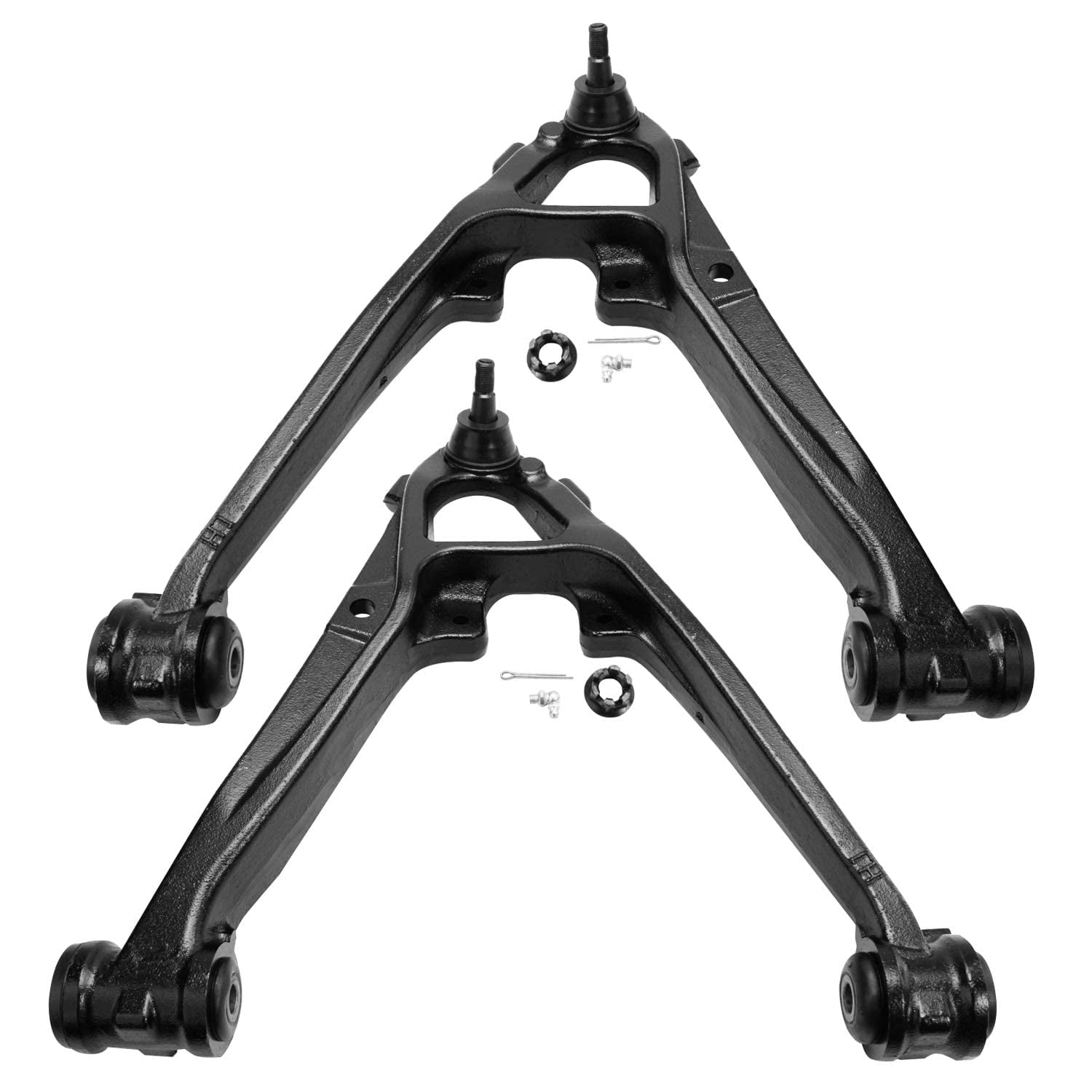 Detroit Axle - Front 12pc Suspension Kit for GMC Chevy Silverado Sierra Yukon XL Suburban 1500 Tahoe Avalanche Cadillac Escalade ESV EXT 4 Control Arms with Ball Joints 4 Tie Rods 2 Sway Bars 2 Boots