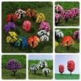 thumbnail image 6 of 5pcs 4~6.5cm Toys for Kids Plastic Artificial Scenery Trees Building Landscape Accessories Miniature Flower Tree Railroad Decoration 5CM STYLE 3, 6 of 8