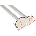 thumbnail image 4 of Utopia Alley Adjustable 72-Inch Double Shower Curtain Tension Rods - Rust-Proof Aluminum with Rubber End Cap, Easy Installation - Extendable, Retractable, Wall-to-Wall - No Drilling, Chrome, 4 of 17