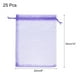 thumbnail image 2 of 25 piezas de bolsas de organza 8x12 bolsas de favor con cordón bolsa de malla transparente morada, 2 of 7