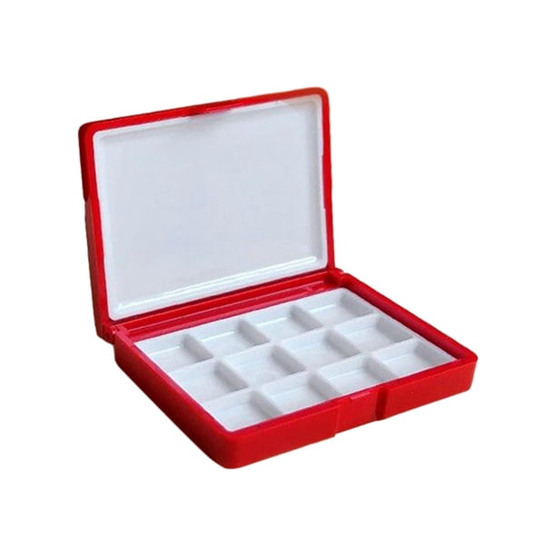 Caja de bandeja de pintura de Paleta de acuarela vacía Macarena B 12 rejillas Paleta de pintura vacía