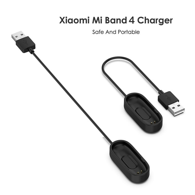 USB Chargers for Xiaomi Mi Band 4 Charger Smart Band Wristband Bracelet Charging Cable for Xiaomi Miband 4 Charger Line Color:Black, Men's, Size: One