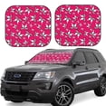 thumbnail image 6 of Kdxio Butterfly Print 2-Piece Sun Shade Front Windshield - Foldable Car Front Window Sunshades for Most Sedans SUV Truck, 6 of 6