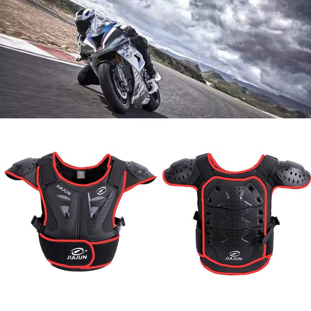 Motocicleta para adultos Dirt Bike Body Armor Protection Gear Protection Chest Back Protection Chaleco Para Motocross Esquí Snowboarding,S, Rojo Feliz Sencillez