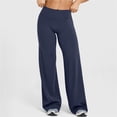 thumbnail image 2 of Leggings de entrenamiento for mujer, pantalones de Yoga sin costuras, de pierna ancha, acampanados, de cintura alta, suaves, sin costura frontal, gimnasio, Control de barriga, 2 of 5