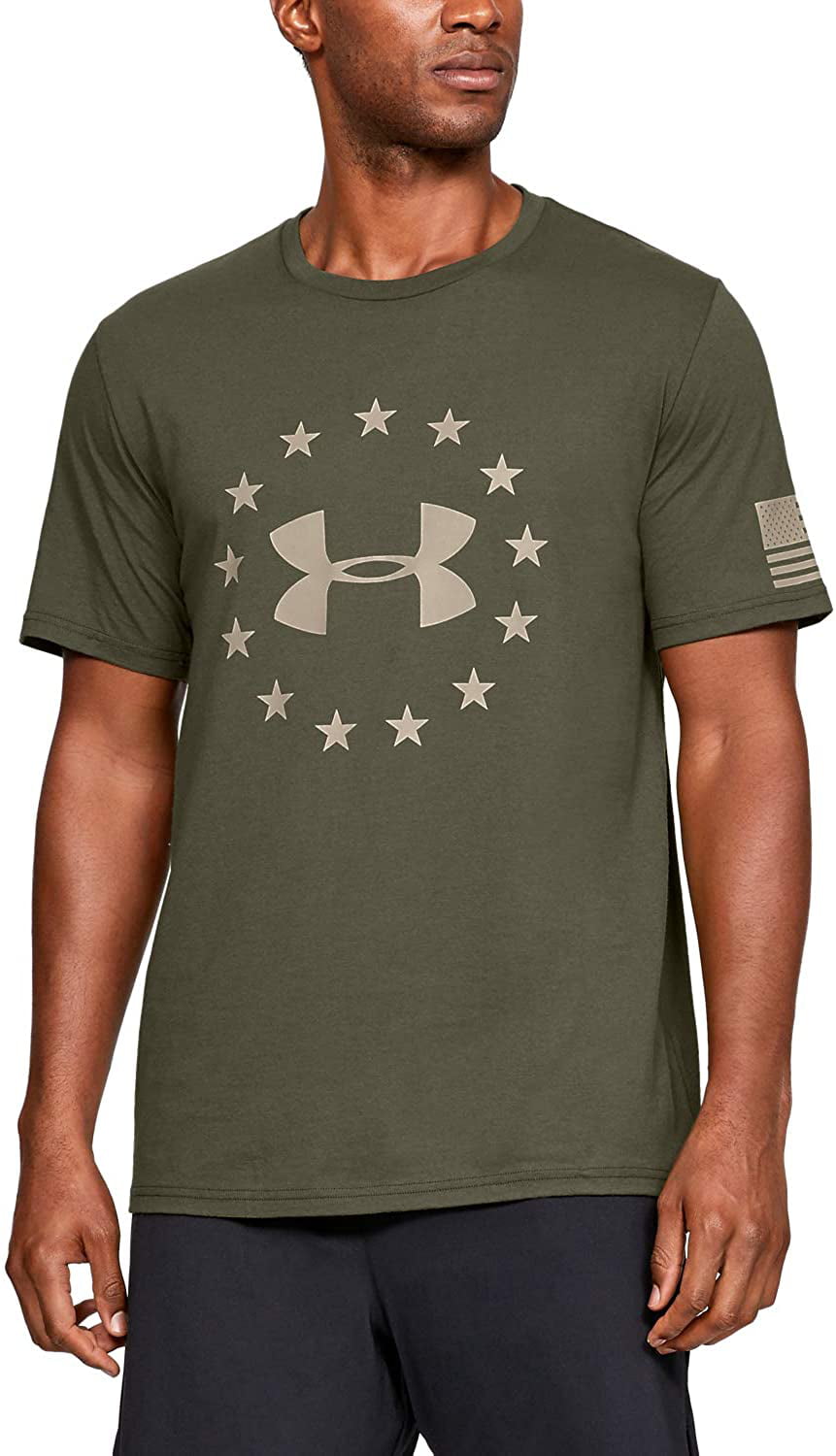 Under Armour 1300403 Men's T-Shirt UA Freedom Logo Tactical Sport Gym Graphic ^ 