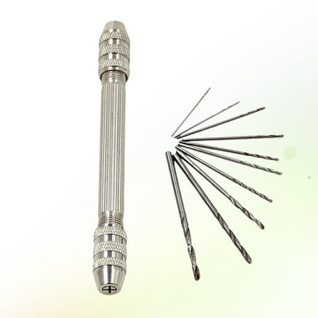 IDEANATEGRATE 1Pcs Double Heads Hand Drill Tool Mini Steel for and DIY Enthusiasts