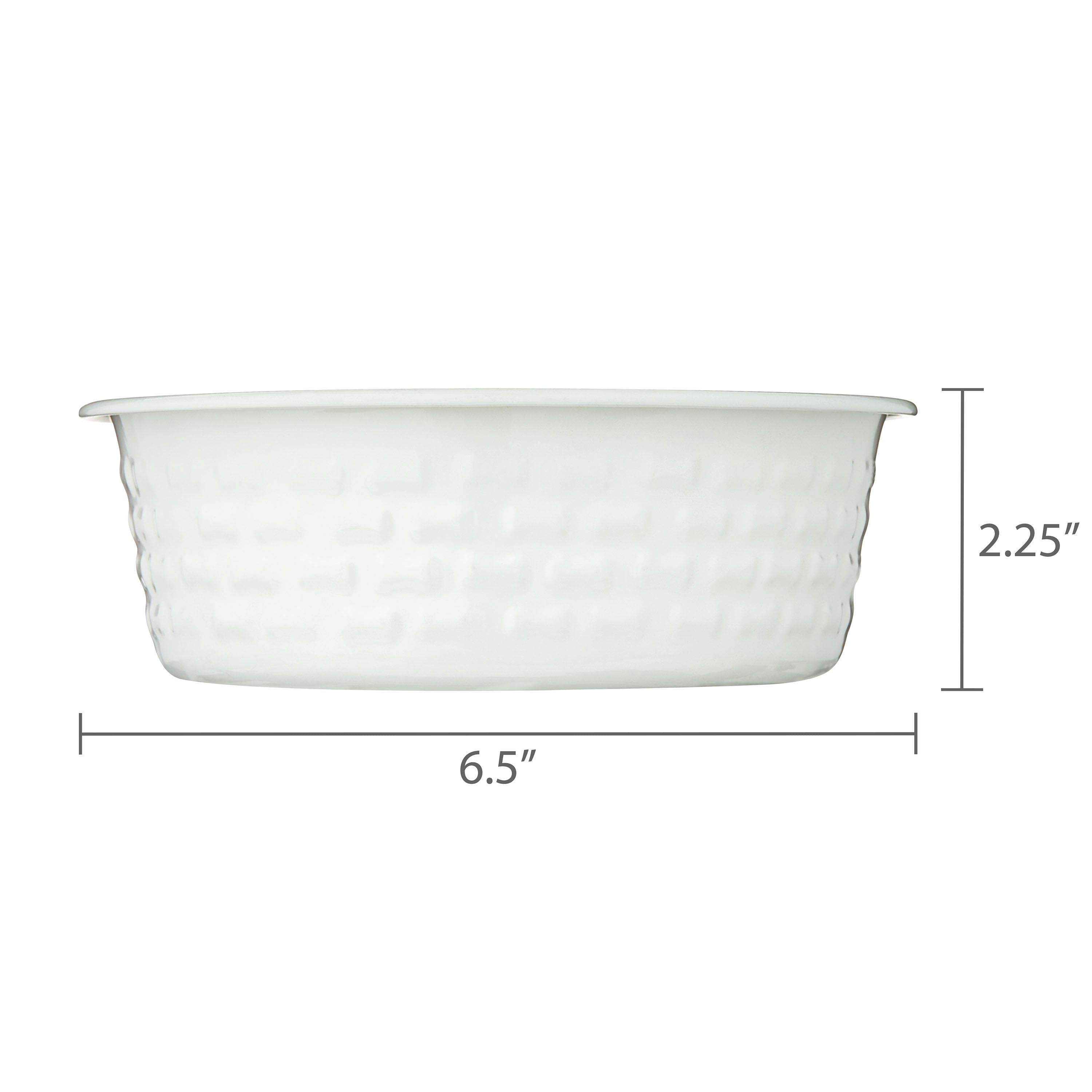 Vibrant Life Medium Stainless Steel Embossed Dog Bowl, White Bones