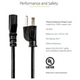 thumbnail image 6 of StarTech 6 ft 14 AWG Computer Power Cord - NEMA5-15P to C13, 6 of 9
