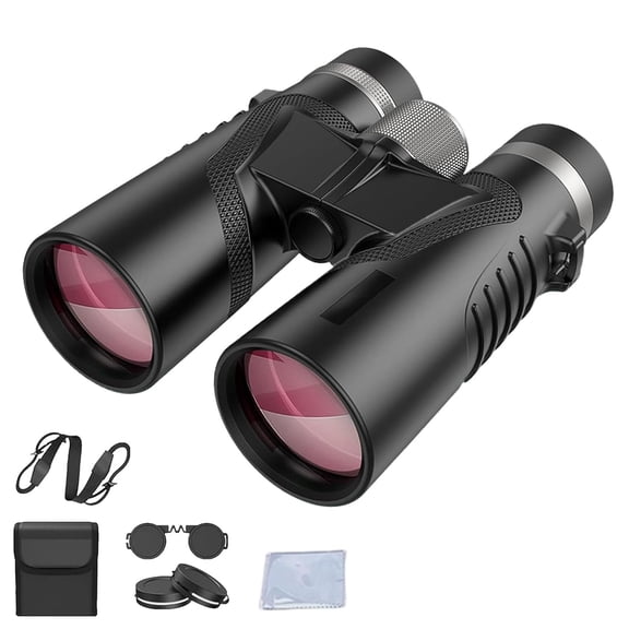 Puruxe Binoculars for Adults High Powered, Puruxe 10×42 HD Binoculars, Premium Optical Clarity, High-Powered Magnification for Bird Watching, Hiking, Cruise, Travel black