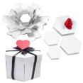 thumbnail image 2 of Titular De Almacenamiento Explosion Box Hexagonal DIY Photo Album Scrapbooking Bomb Box Gift Blanco Ndcxsfigh Libre de BPA, 2 of 6