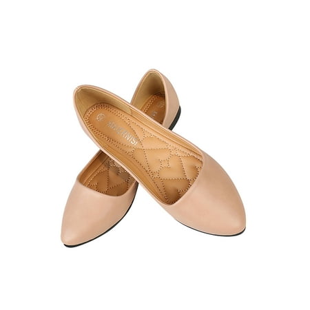 

Avamo Comfortable Women Ballet Casual Flat Loafers Pointed Toe