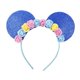 thumbnail image 1 of Lindas Orejas De Ratón Diadema Aro Accesorios Para El Cabello Tocado Accesorios Para El Cabello Para Festivales De Fiesta (Azul Real), 1 of 1